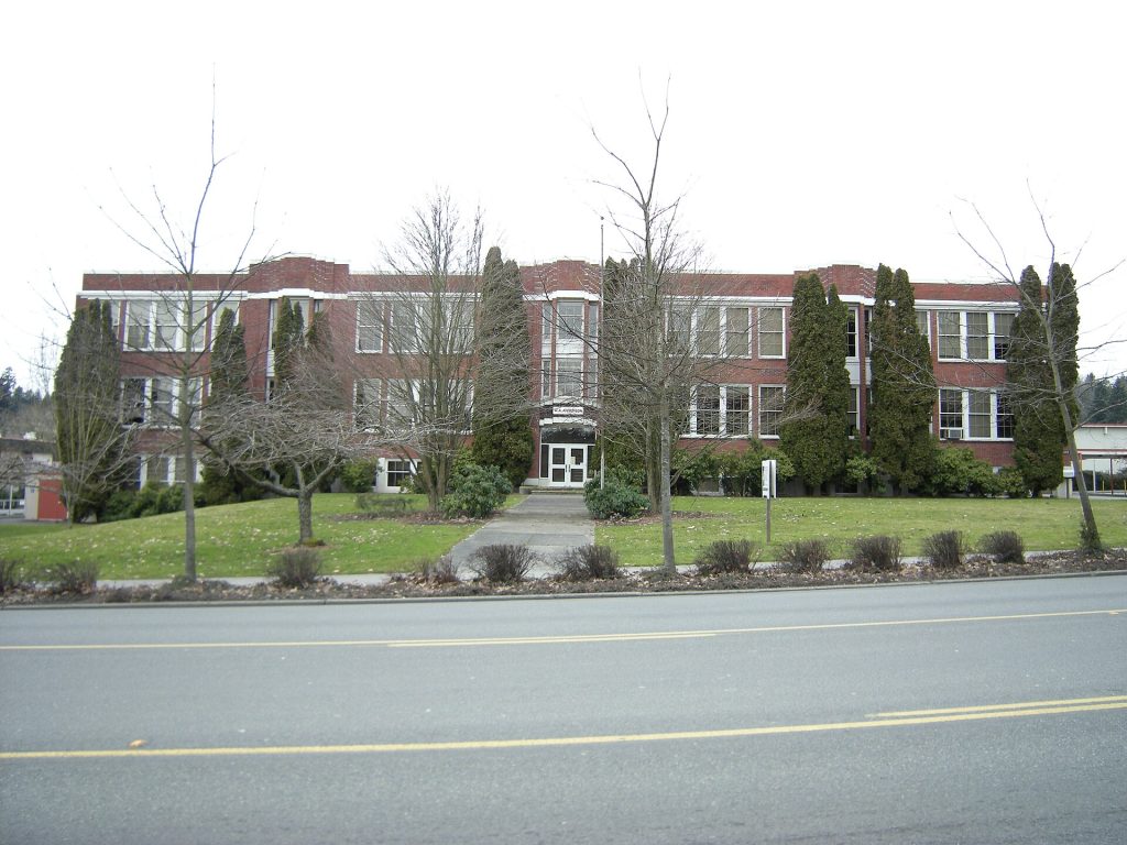 The historic Anderson School in downtown Bothell, Washington